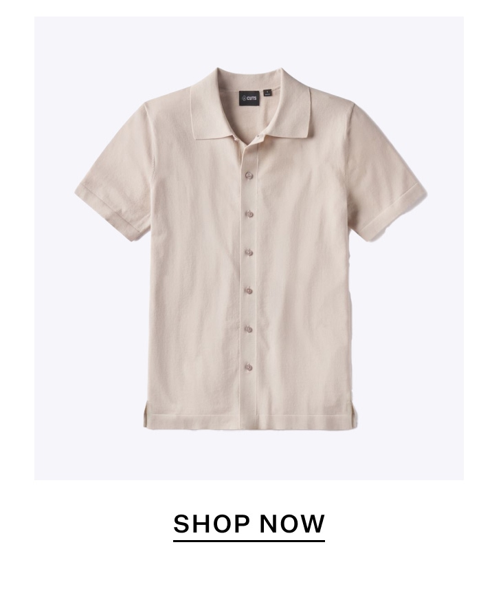 Riviera Knit Button Up