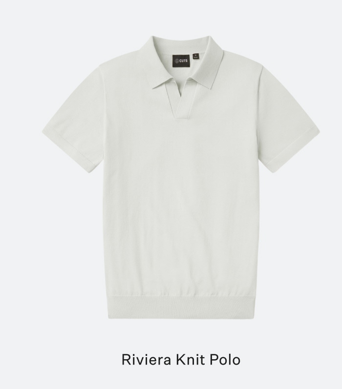 Riviera Knit Polo - Nimbus