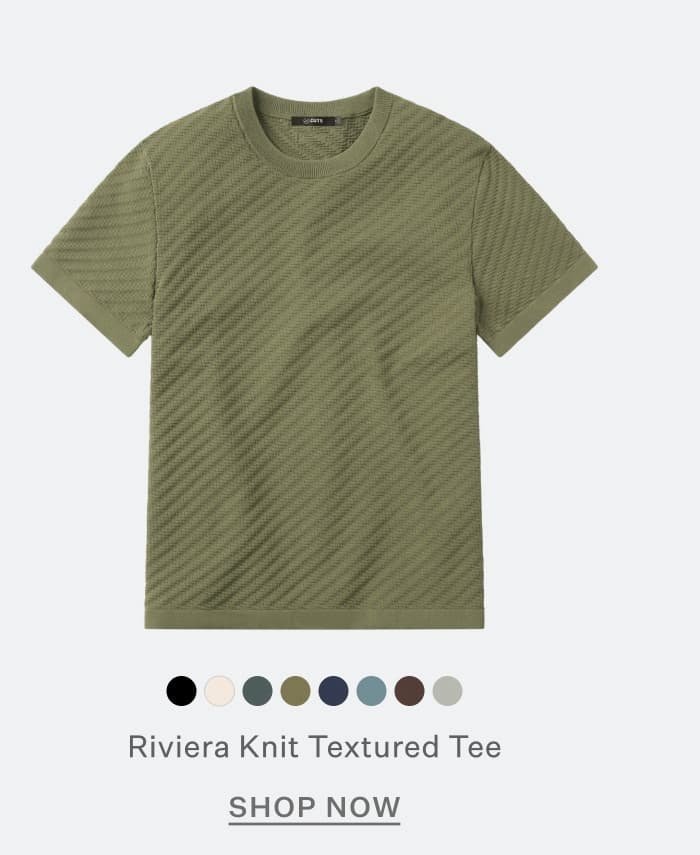 Riviera Knit Textured Tee