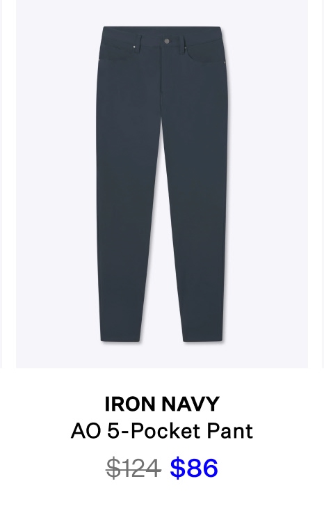 AO 5-Pocket Pant - Iron Navy