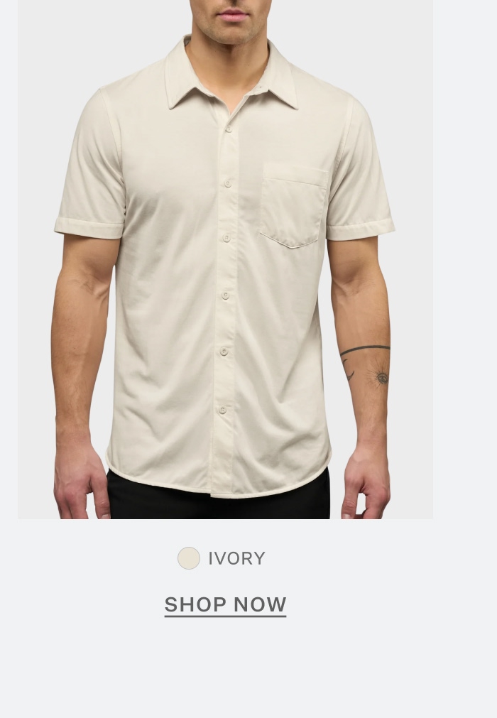AO Button Up in Ivory