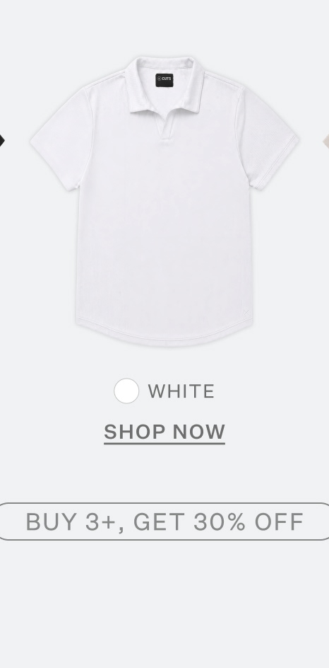 SoHo Ribbed Polo in White