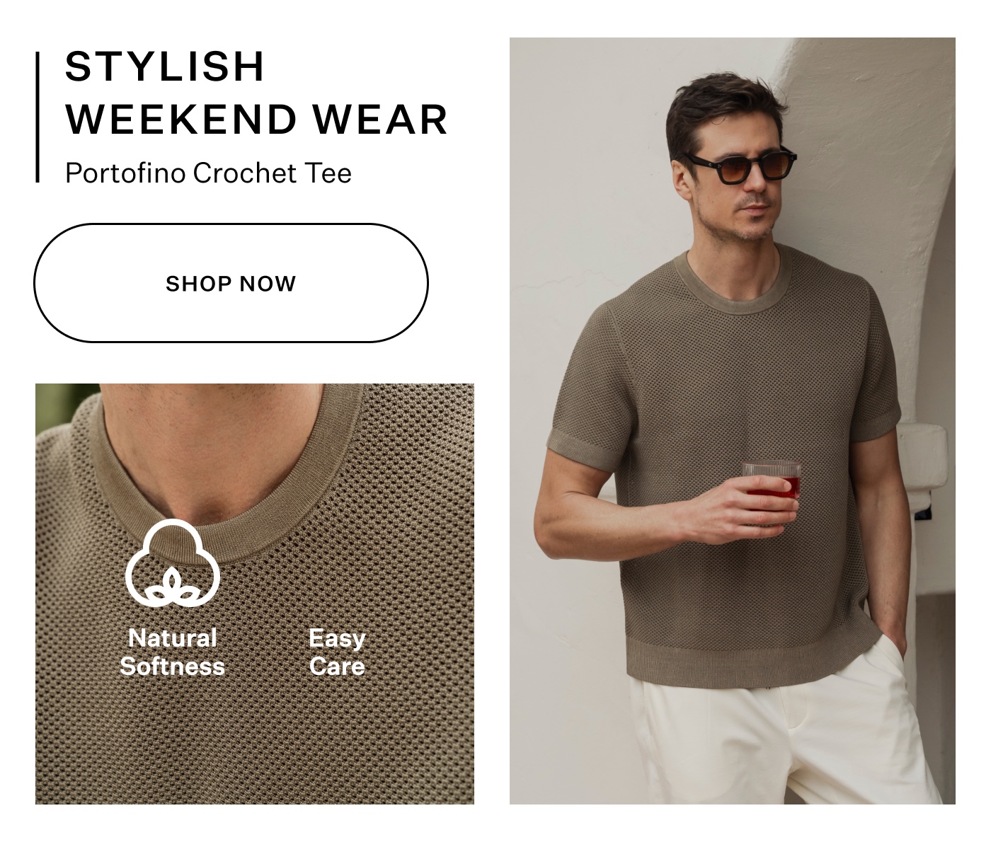 Portofino Crochet Tee