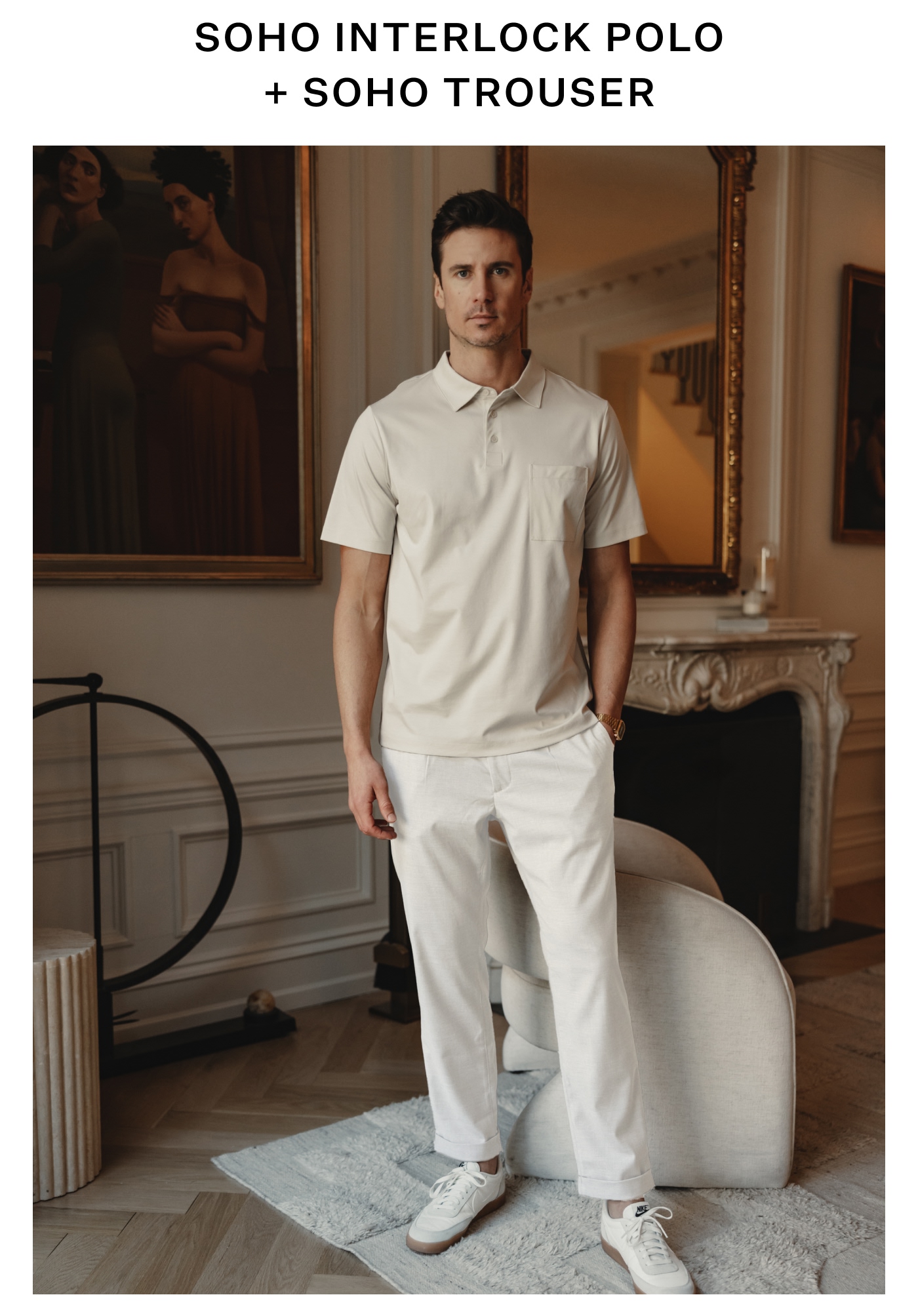 SoHo Interlock Polo + SoHo Trousers