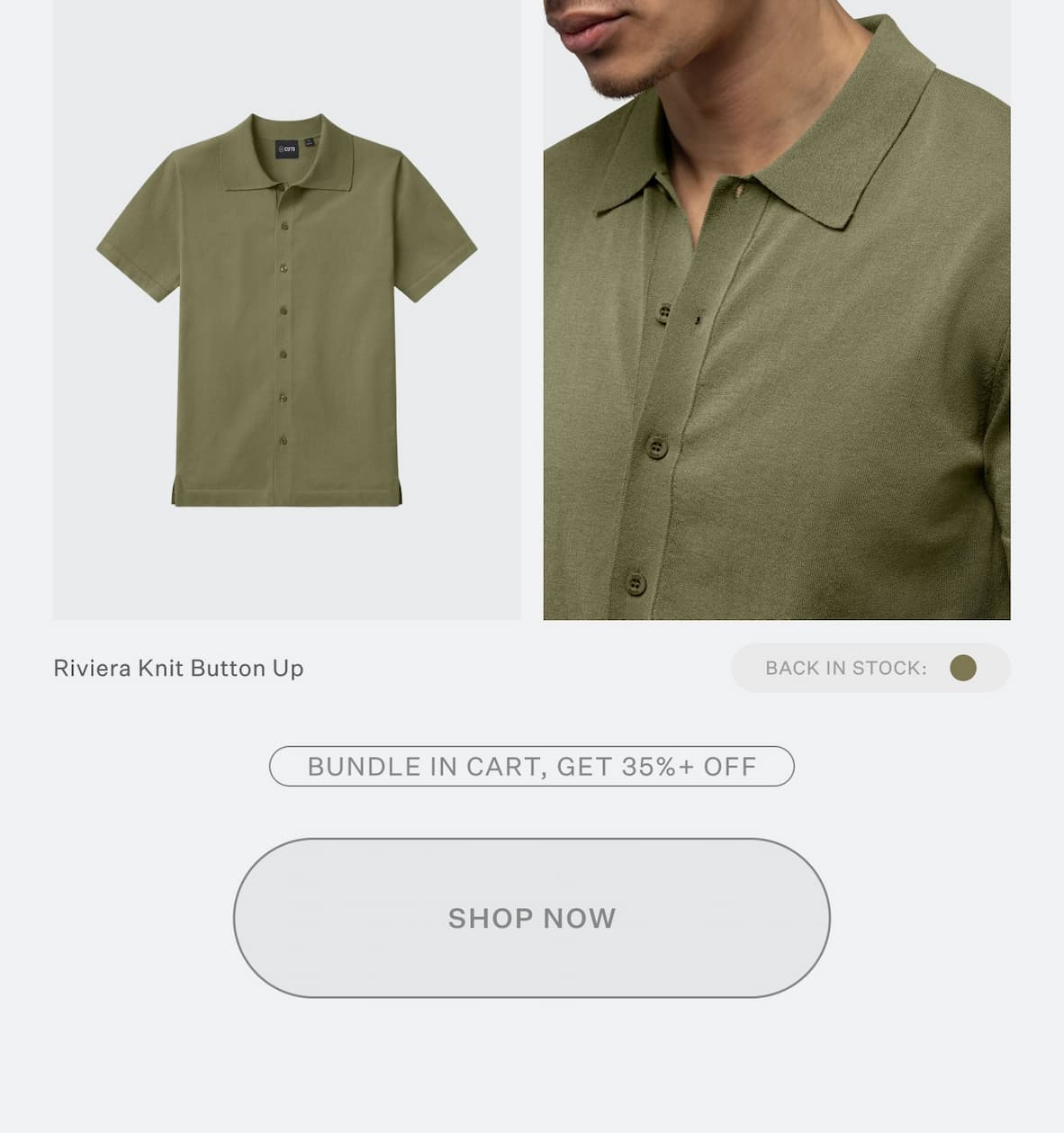 Shop Riviera Knit Button Up