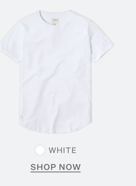 Featherlight Pima Tees in White