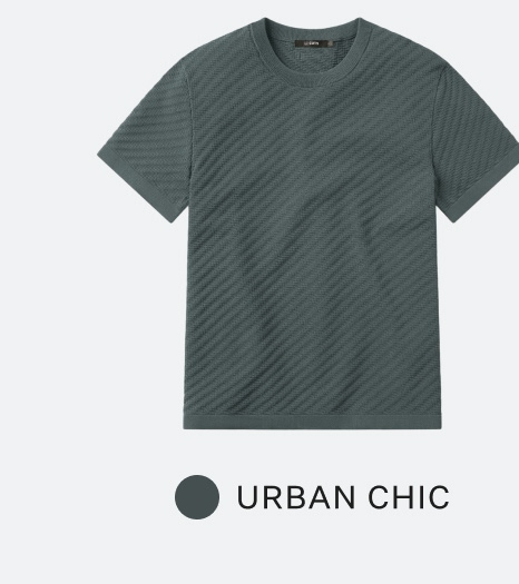 Riviera Knit Textured Tee - Urban Chic