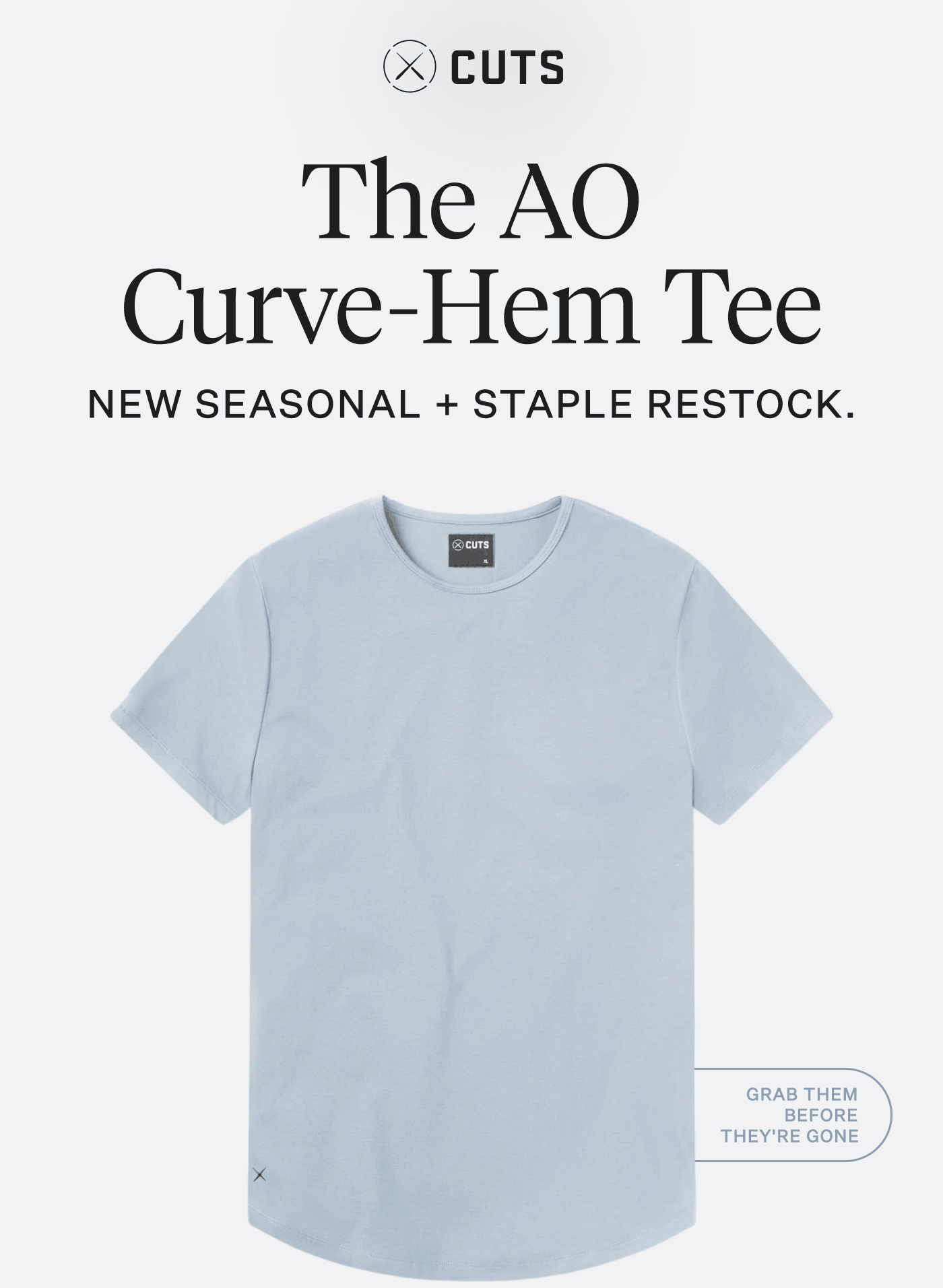 Shop AO Curve-Hem Tee