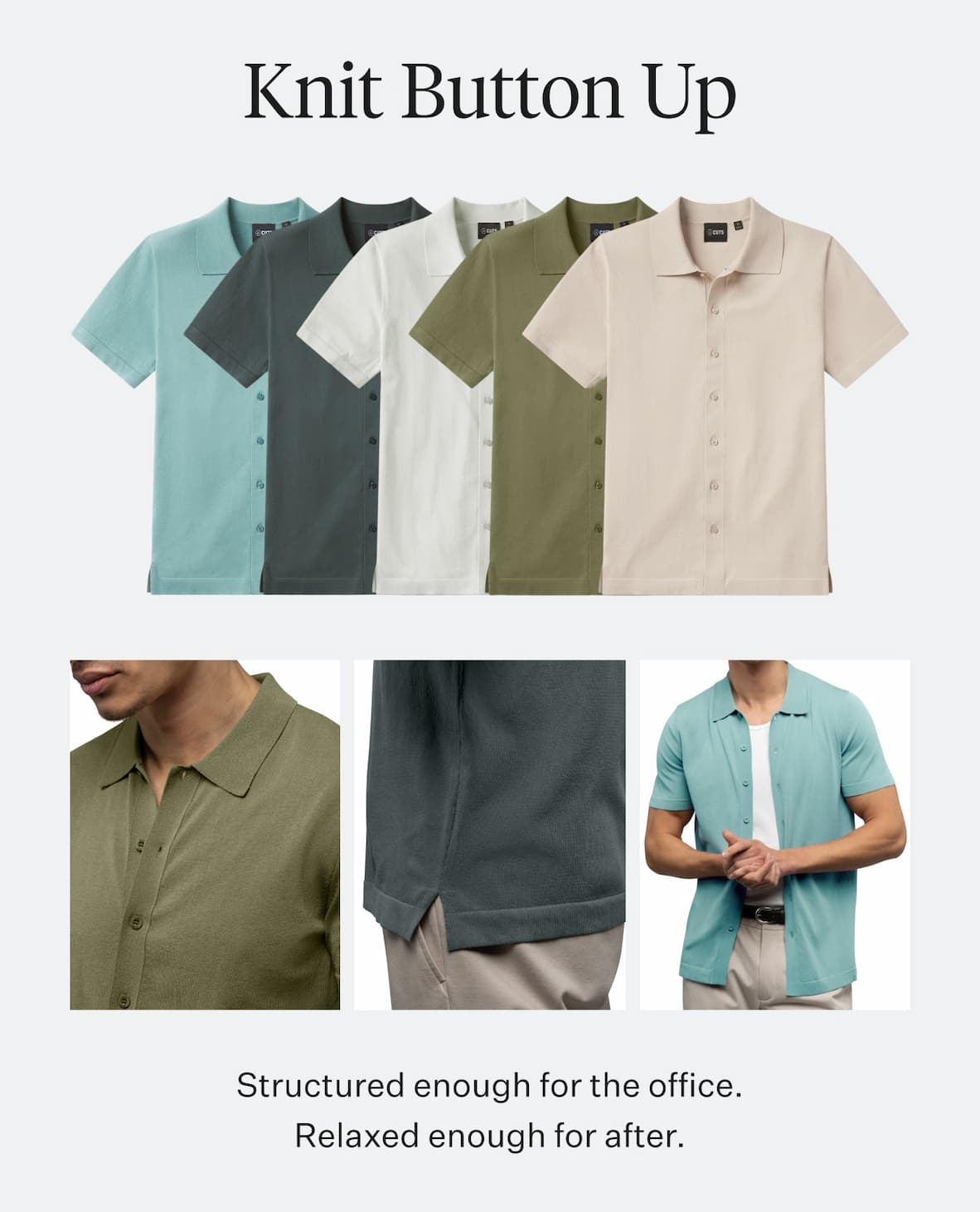 Riviera Knit Button Up