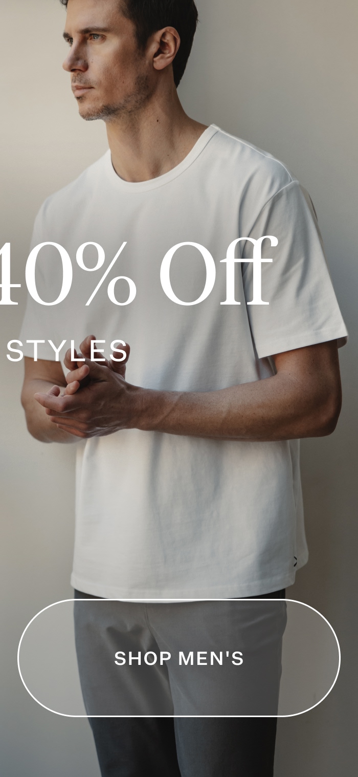 Shop Men's Up To 40% Off
