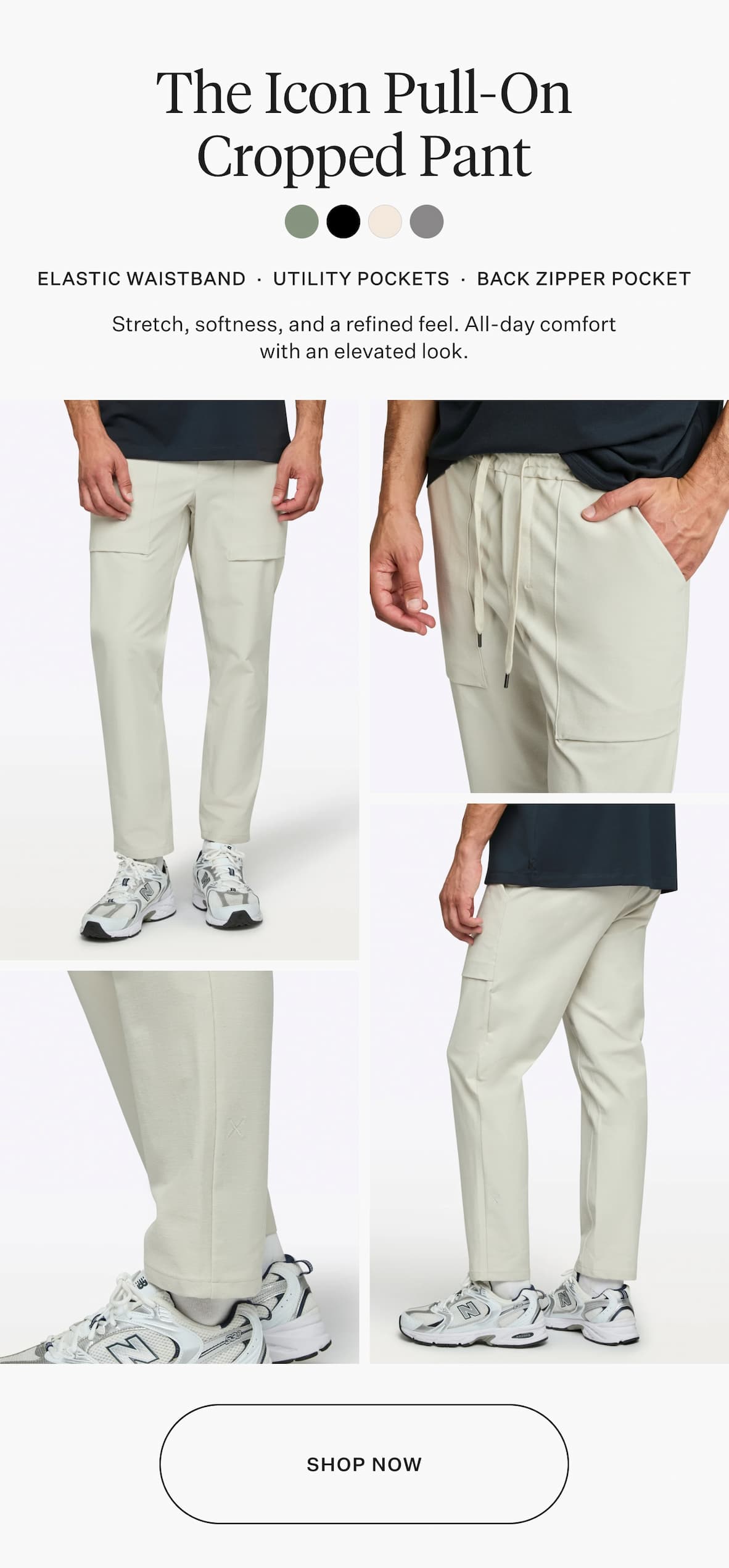 Icon Pull-On Cropped Pant