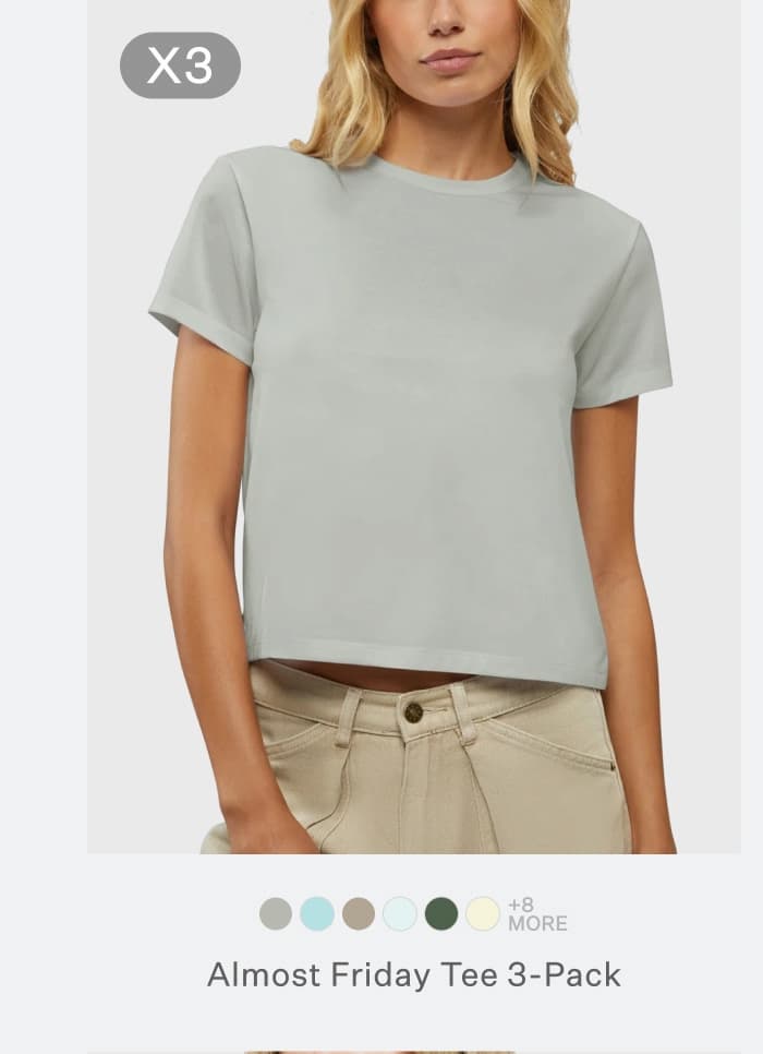 Almost Friday Tee 3-Pack