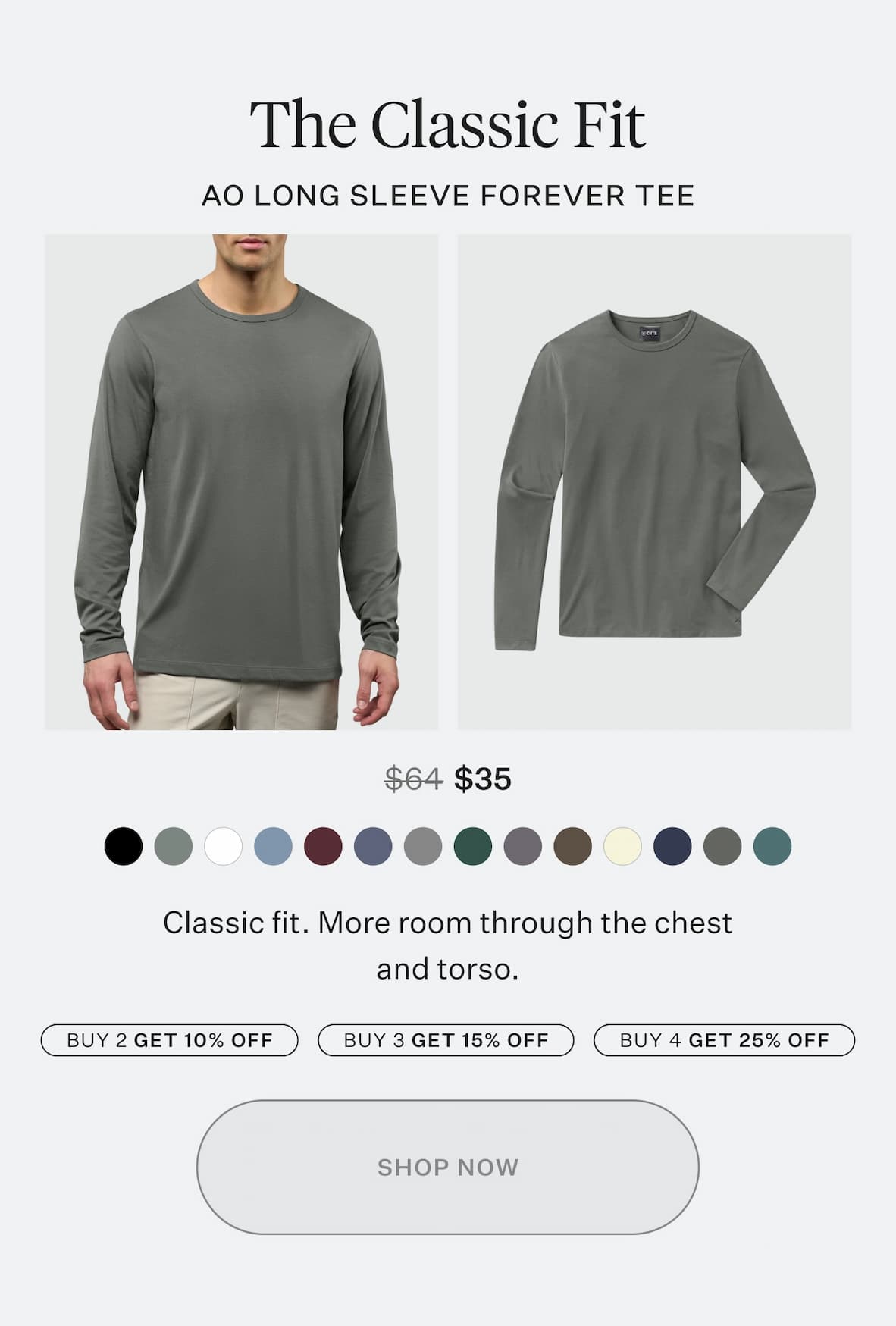 AO Forever Long Sleeve Tee