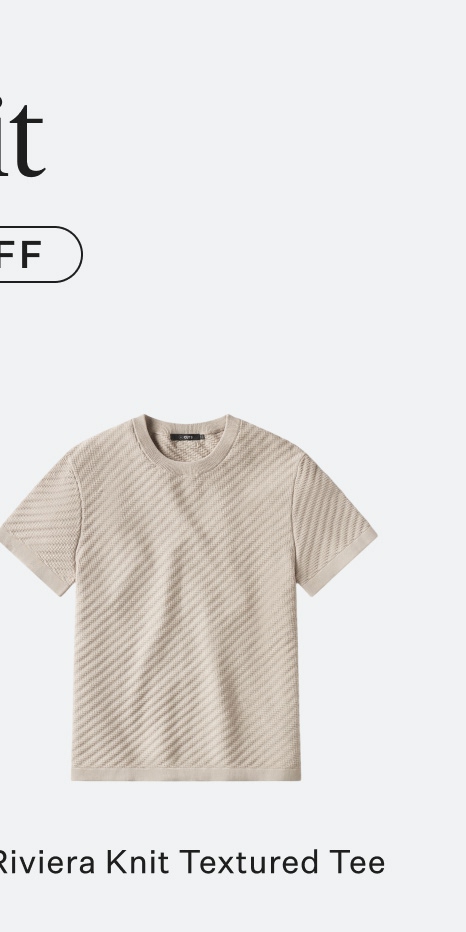 Riviera Knit Textured Tee