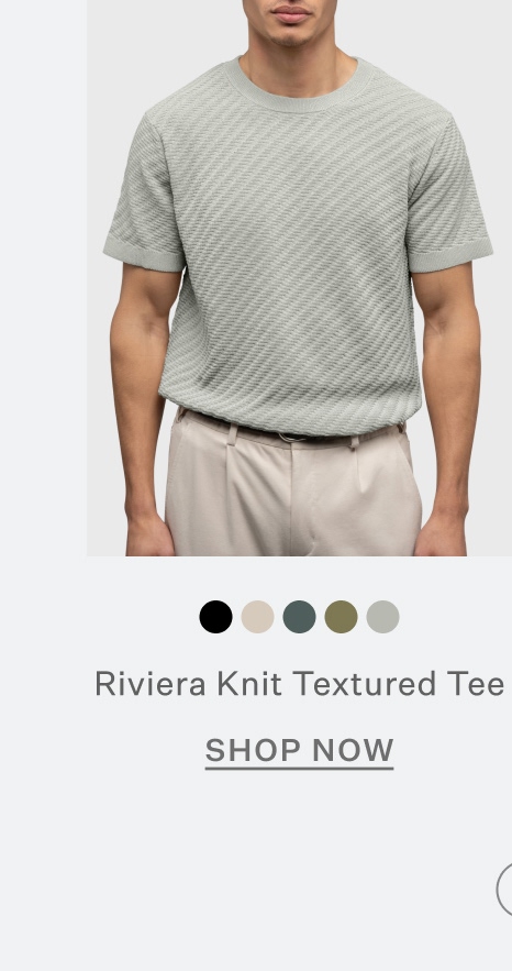 Riviera Knit Textured Tee