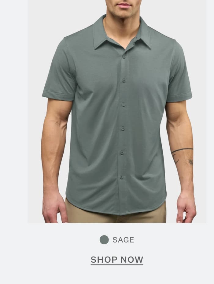 AO Button Up in Sage