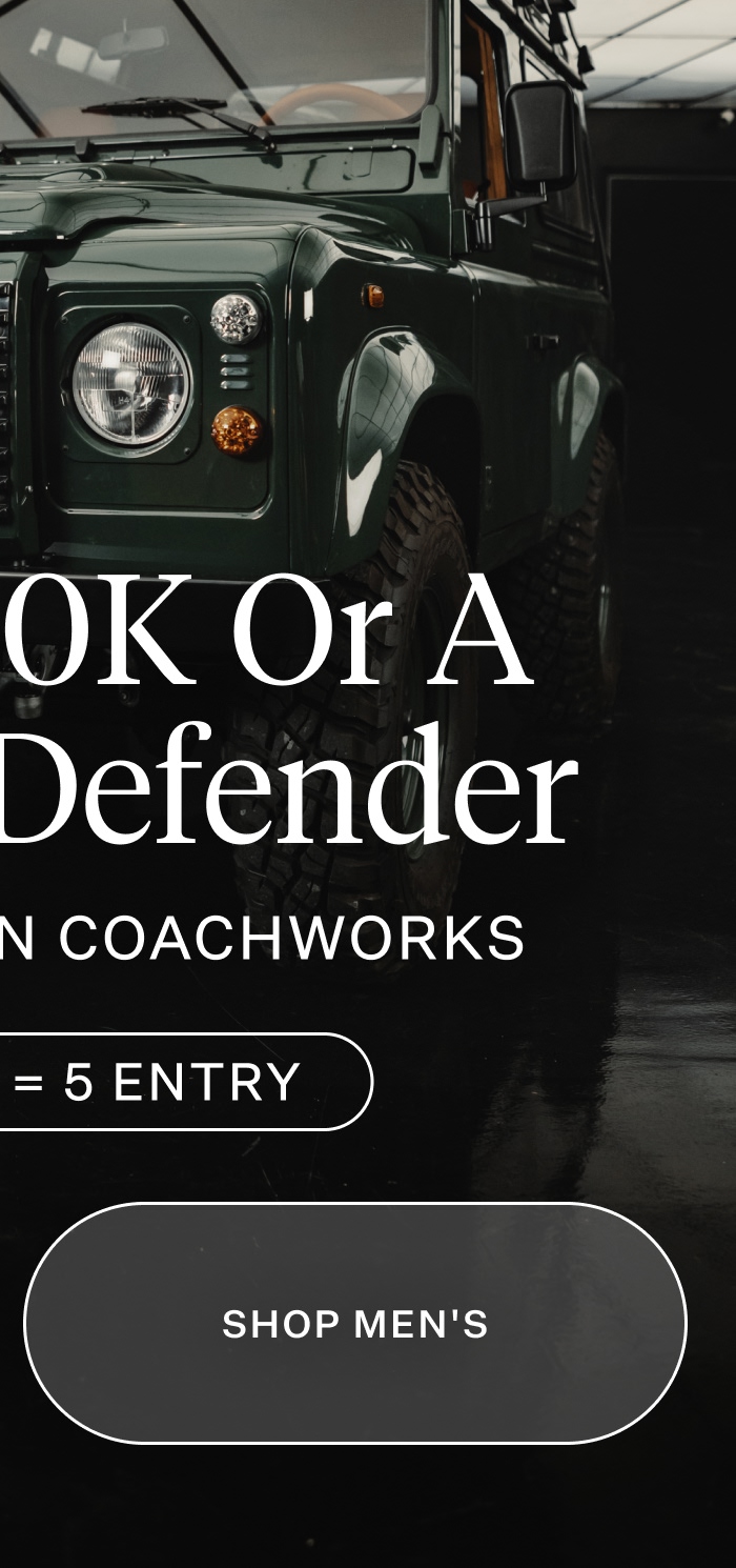 Shop Men's and Win $100K or a custom Defender