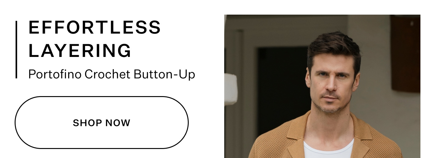 Portofino Crochet Button Up