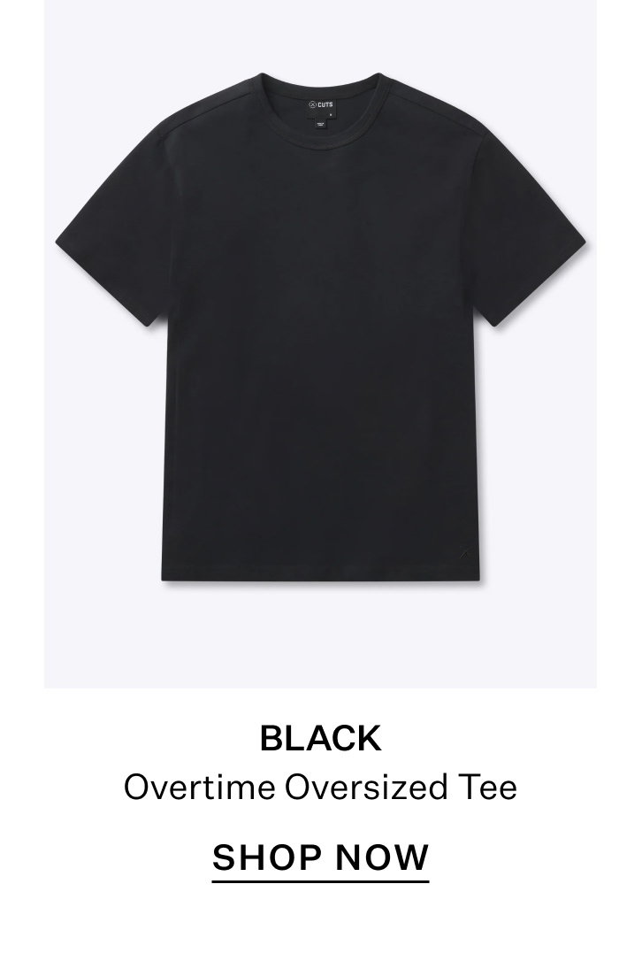Overtime Oversize Tee - Black