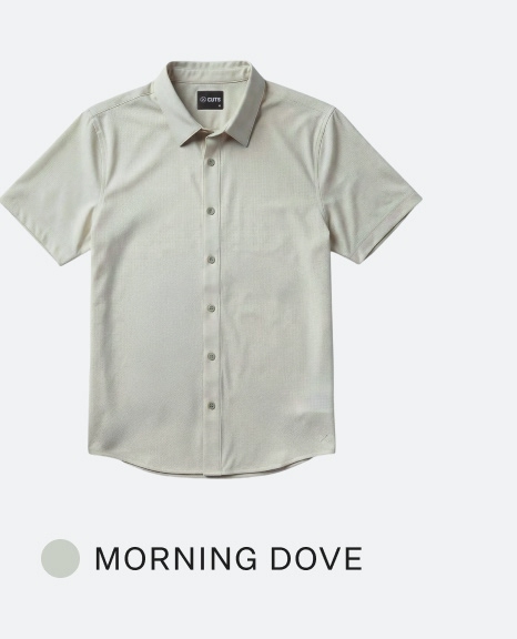 Crossover Button Up - Morning Dove