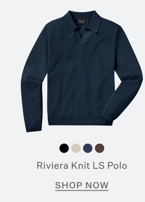 Riviera Knit Long Sleeve Polo