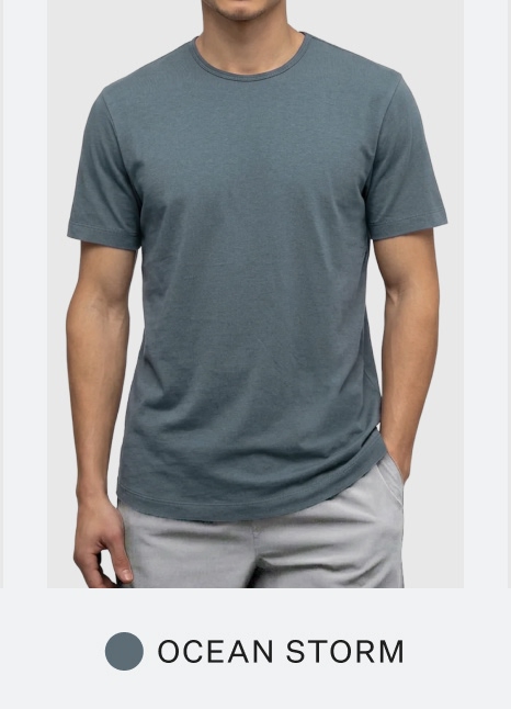 Crossover Active Tee in Ocean Storm