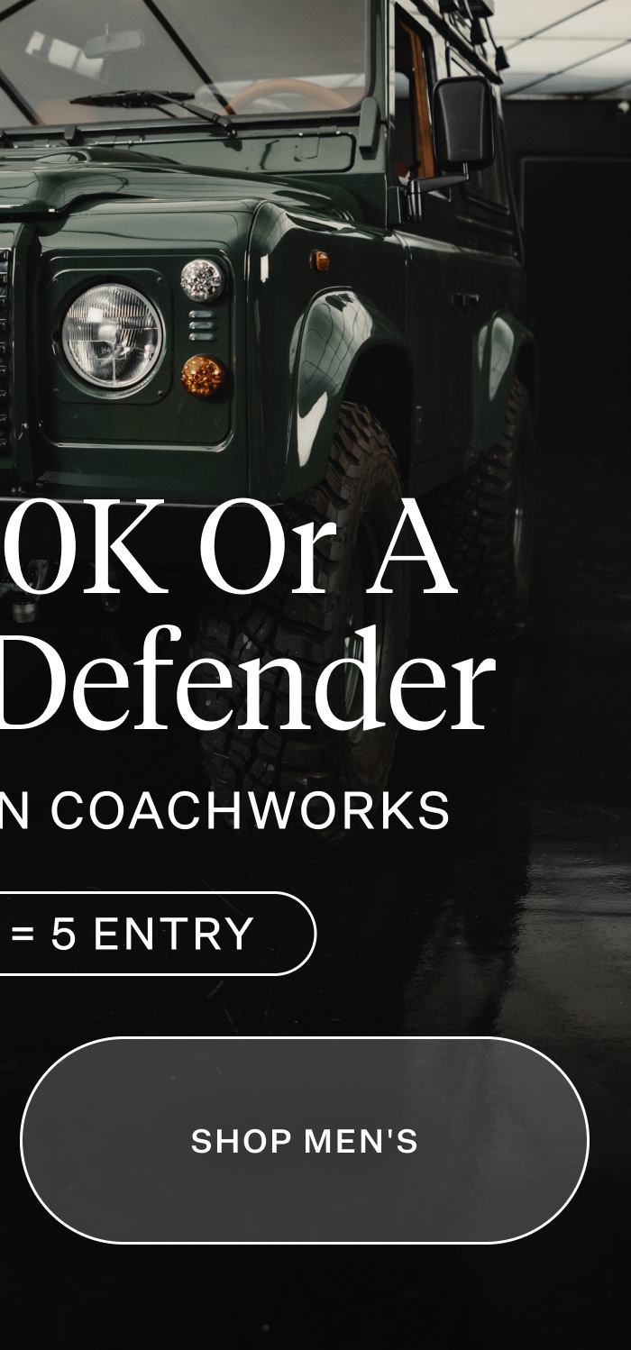 Shop Men's and Win $100K or a custom Defender