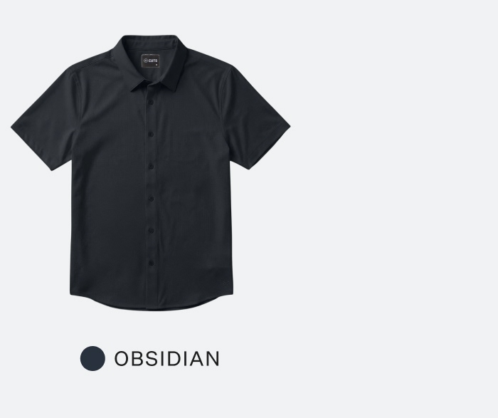 Crossover Button Up - Obsidian