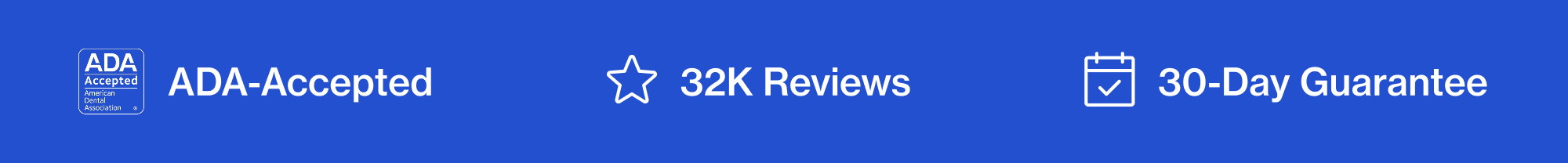 ADA-Accepted 32K Reviews 30-Day Guarantee
