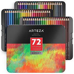 Professional Colored Pencils - Set of 72 Colors