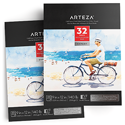 Expert Watercolor Pads 9x12 32 Sheets - Set of 2