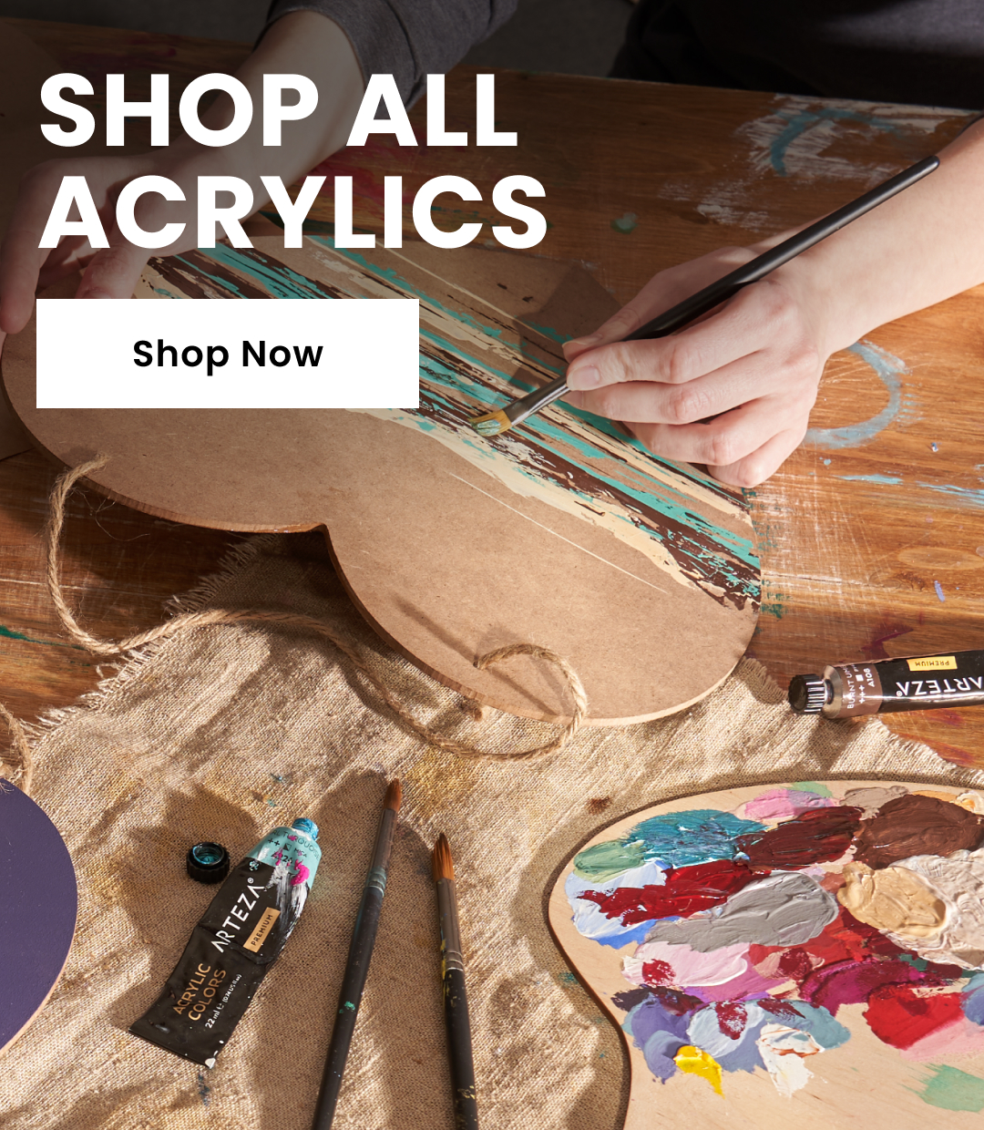 Unfinished? Just Add Acrylics! Arteza