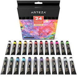 Gouache Paint Set, 24 Colors