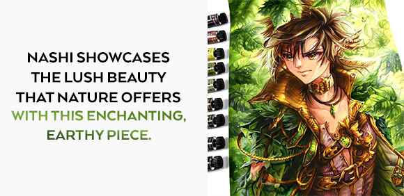 Nashi Showcases the lush Beauty That Nature Offers With This Enchanting, Earthy Piece.