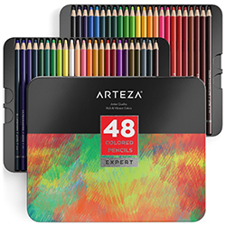 Professional Colored Pencils - Set of 48