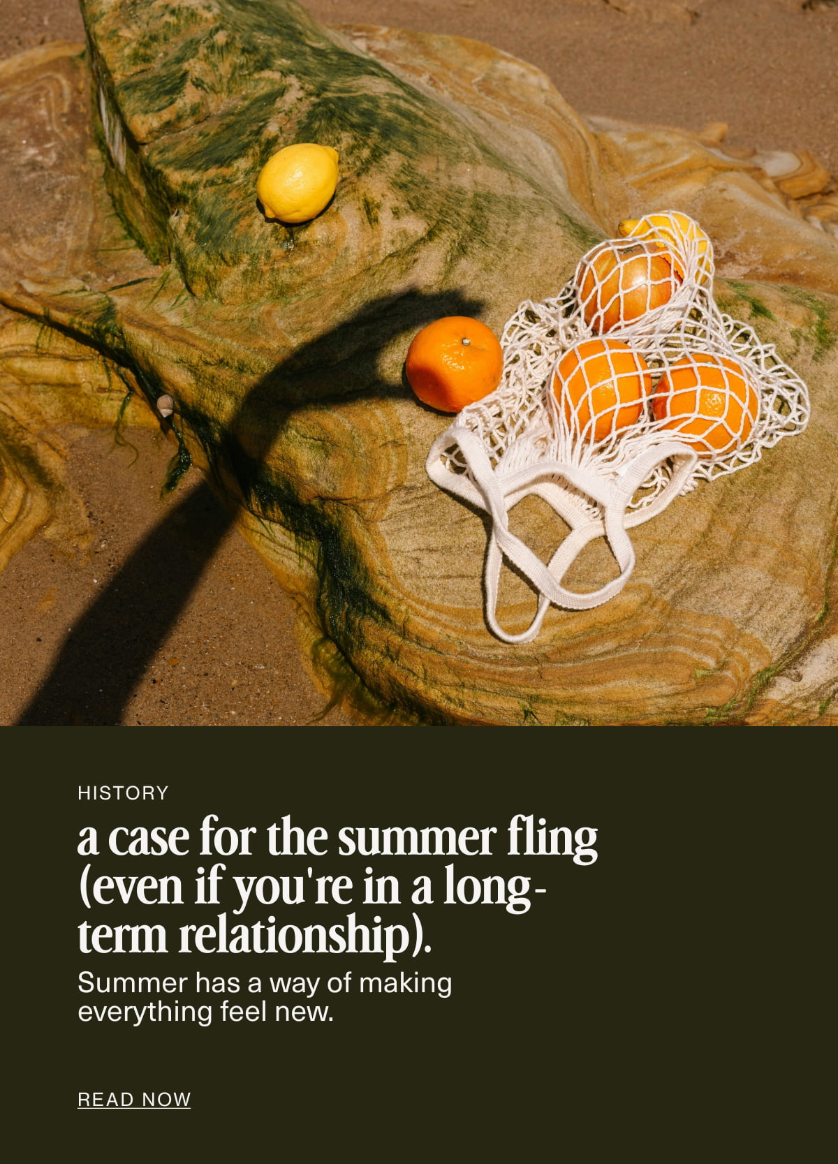 Relationships | a case for the summer fling (even if you're in a long-term relationship). | Summer has a way of making everything feel new. | READ NOW
