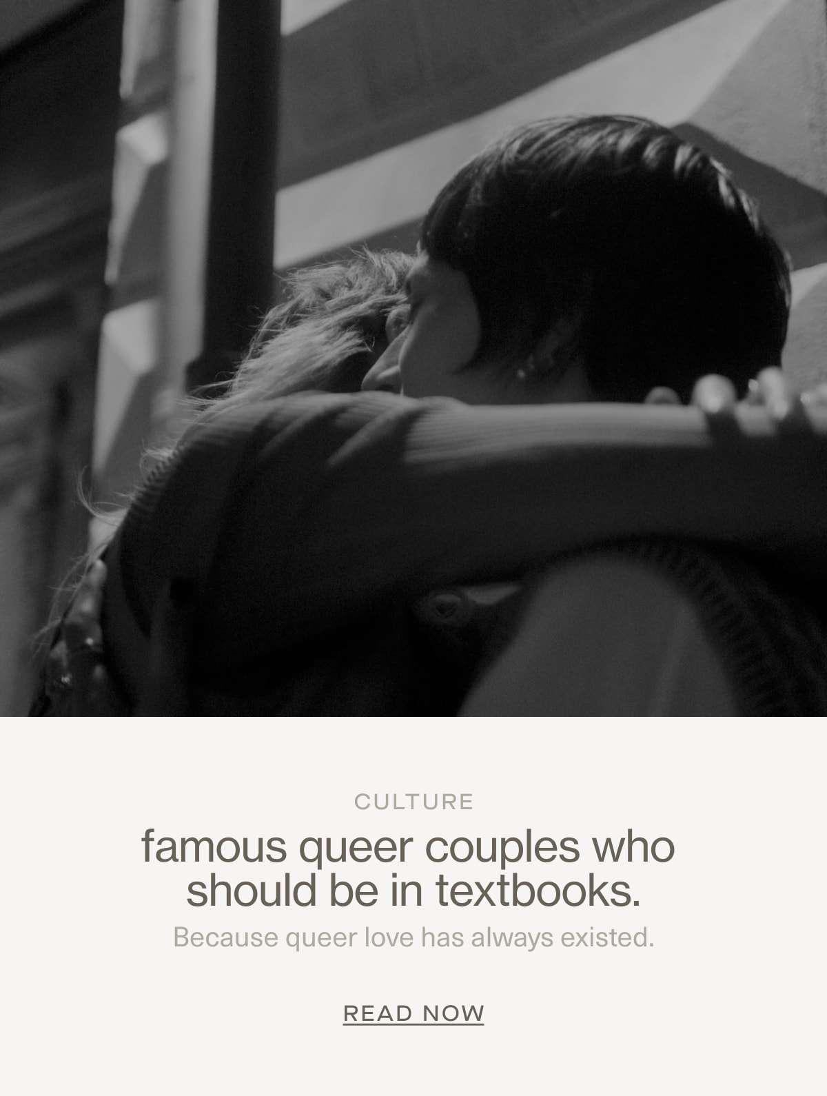 Culture | famous queer couples who should be in textbooks. | Because queer love has always existed. | READ NOW