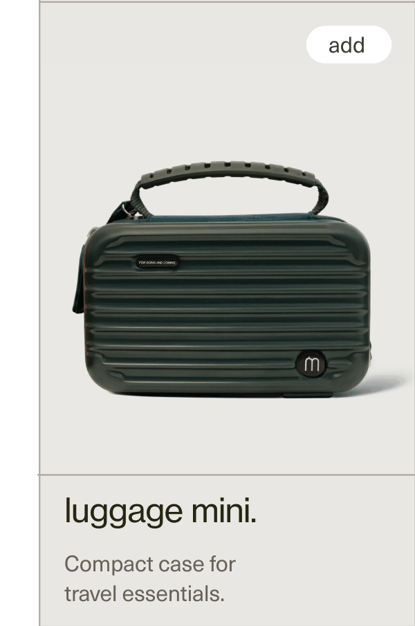 luggage mini. | Compact case for travel essentials.