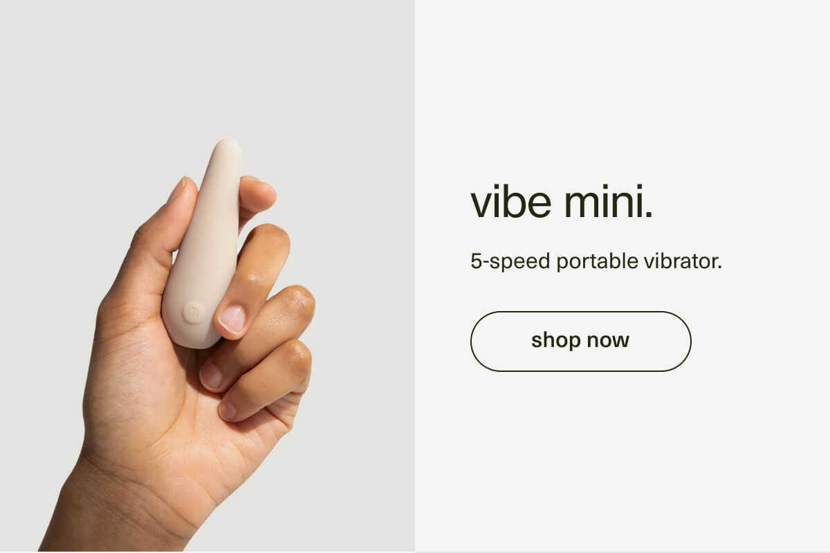 vibe mini. | 5-speed portable vibrator. | [ shop now ]