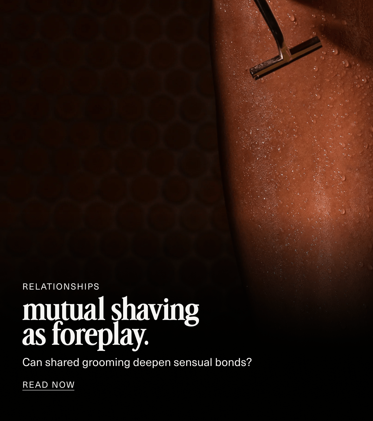 Relationships | mutual shaving as foreplay. | Can shared grooming deepen sensual bonds? | READ NOW