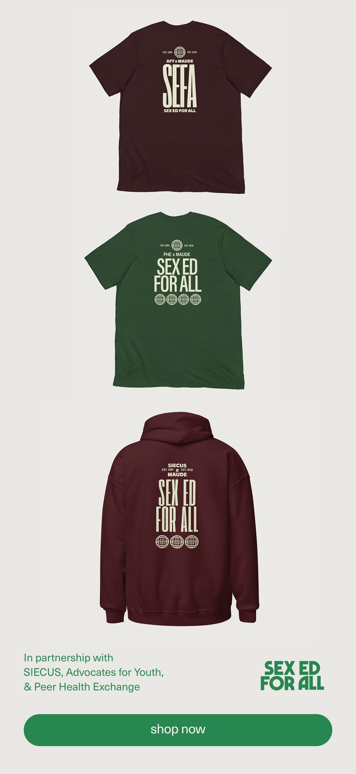 Sex Ed for All | In partnership with SIECUS, Advocates for Youth, & Peer Health Exchange | [ shop now ]