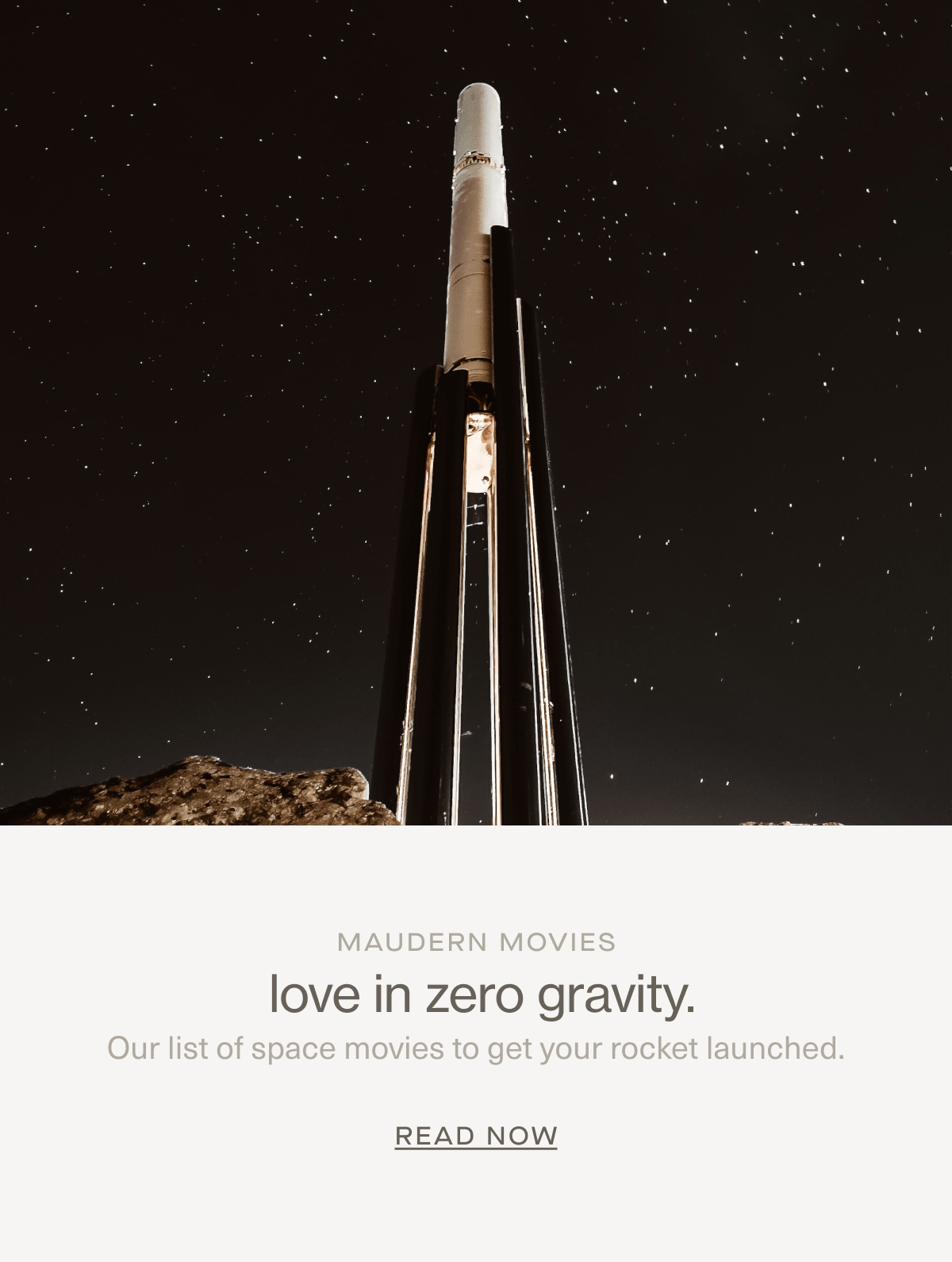 Maudern Movies | love in zero gravity. | Our list of space movies to get your rocket launched. | READ NOW