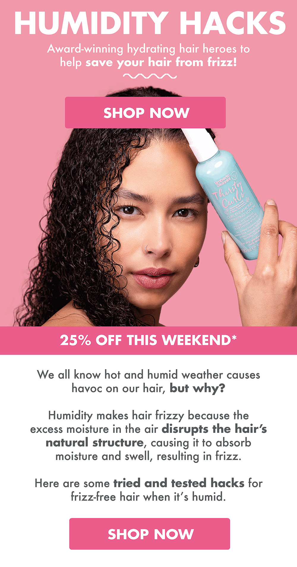 Why is my hair so frizzy in summer? Umberto Giannini