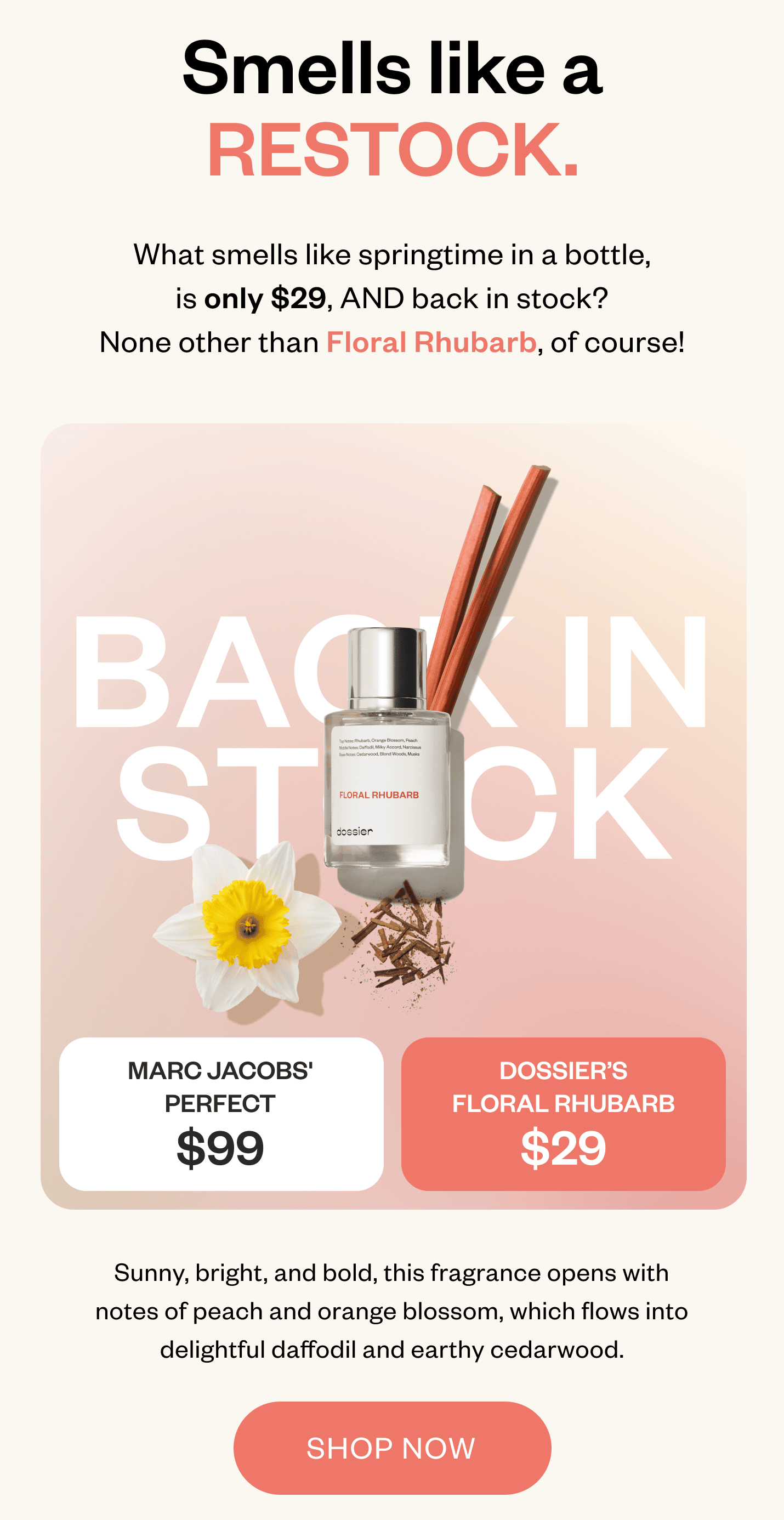 The PERFECT restock, literally. Dossier