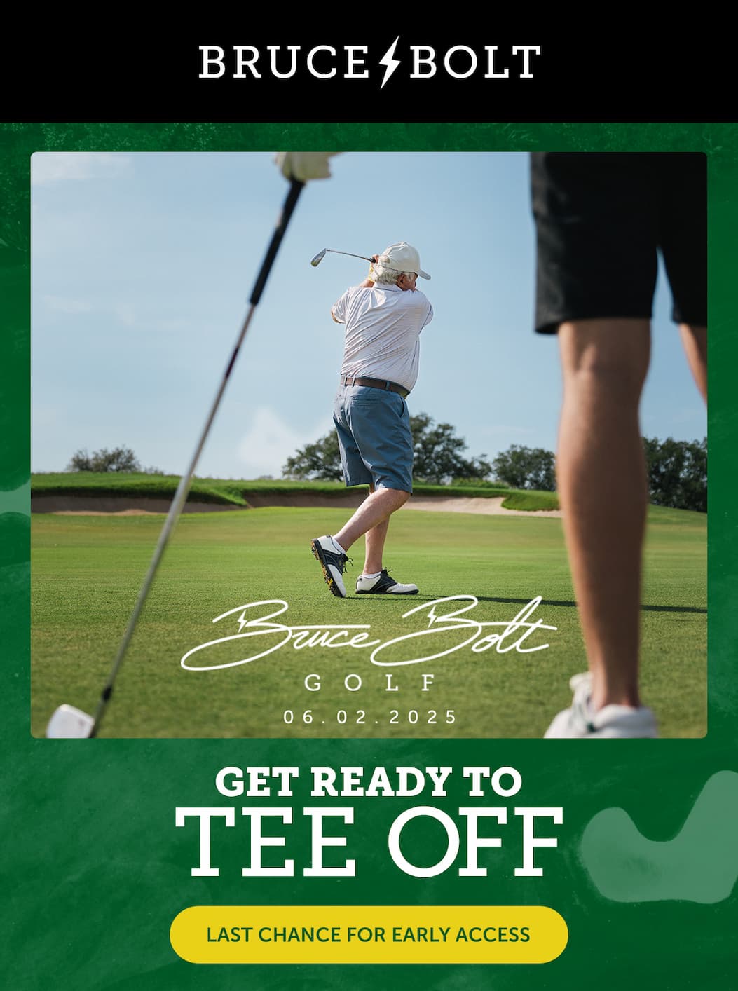 BRUCE BOLT Golf Glove Sign Up