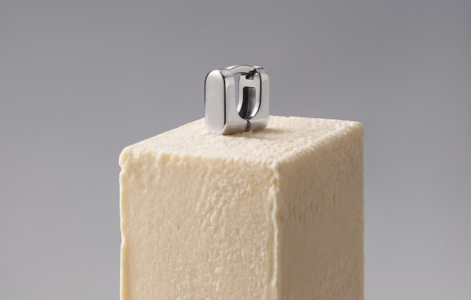Tyson Huggie on block of ice cream