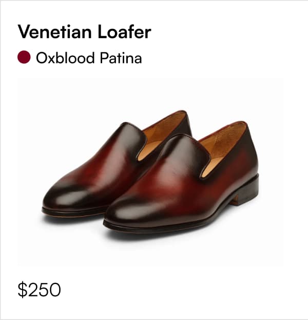 Venetian Loafer • Oxblood Patina