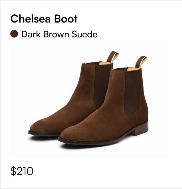 Chelsea Boot • Dark Brown Suede