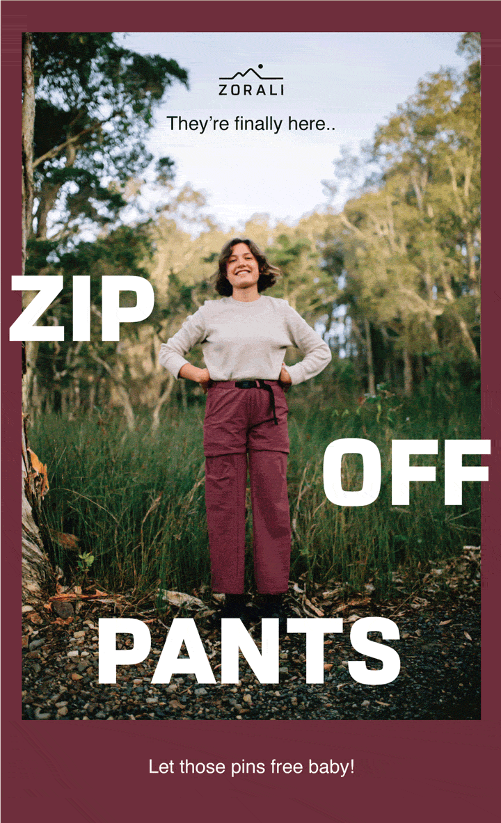 New Zip Off Hiking Pants Zorali