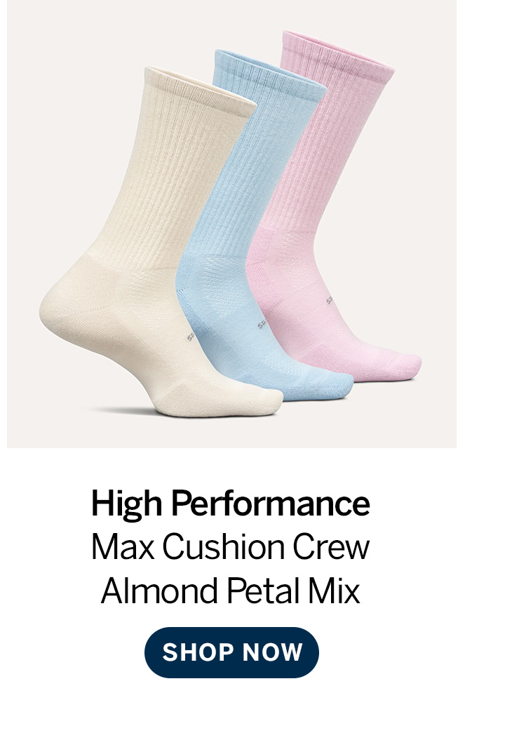 High Performance Max Cushion Crew Almond Petal Mix